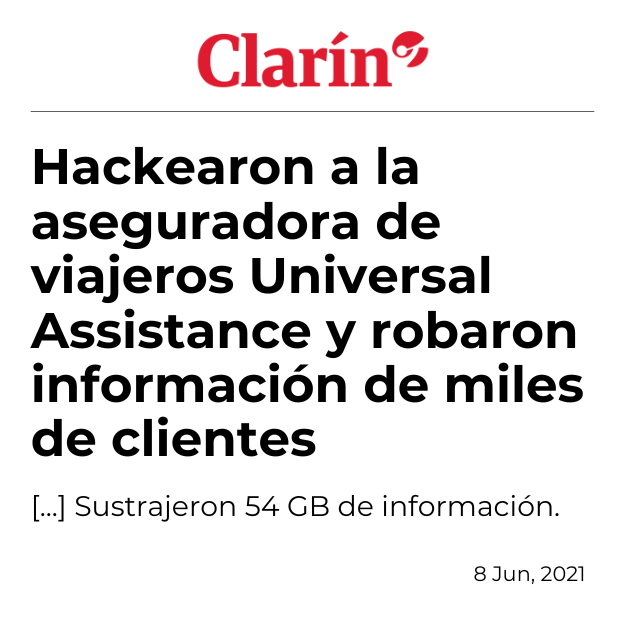 Hackearon aseguradora de viajeros Universal Assistance y robaron información de miles de clientes